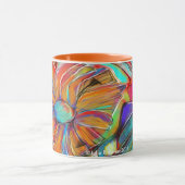 Tasse florale cubiste abstraite (Centre)