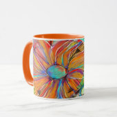 Tasse florale cubiste abstraite (Devant gauche)