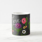 Tasse florale d'AMOUR de tableau (Centre)
