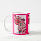Tasse florale de bonheur (Gauche)