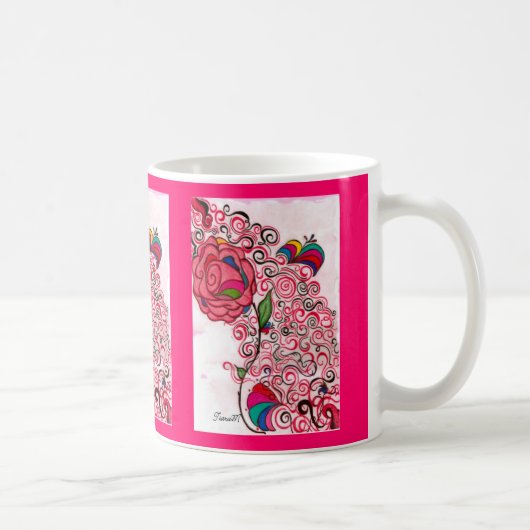 Tasse florale de bonheur (Droite)