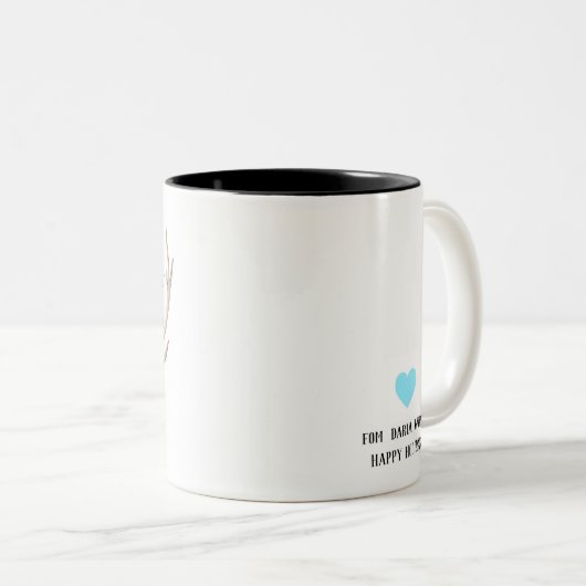 Tasse florale de cadeau de nom de professeur de (Devant droit)