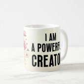 Tasse florale de citations positives (Devant droit)