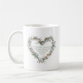 Tasse florale de coeur de 29:11 de Jérémie (Gauche)