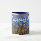 Tasse florale "de fleurs de jardin d'iris" (Centre)