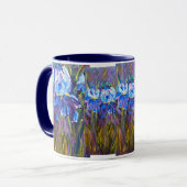 Tasse florale "de fleurs de jardin d'iris" (Devant gauche)