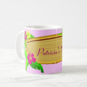 Tasse florale de modèle de tropiques hawaïens (Devant gauche)