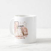 Tasse florale de piano confortable éditable (Devant gauche)
