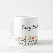 Tasse florale de printemps Stay Blooming (Devant gauche)