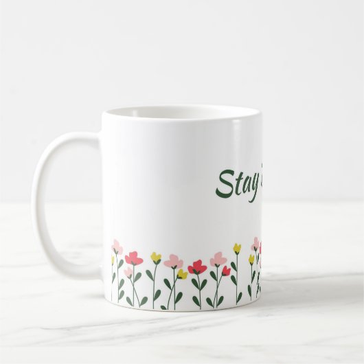 Tasse florale de printemps Stay Blooming (Gauche)