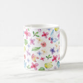 Tasse florale de ressort de papillon (Devant droit)