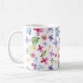 Tasse florale de ressort de papillon (Gauche)