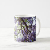 Tasse florale de tasse de fleur pourpre de (Devant droit)