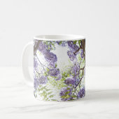 Tasse florale de tasse de fleur pourpre de (Devant gauche)