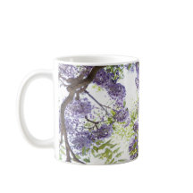 Tasse florale de tasse de fleur pourpre de