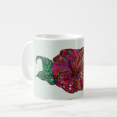 Tasse florale d'imaginaire (Devant gauche)