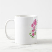 Tasse florale élégante de M. et de Mme Wedding | (Gauche)