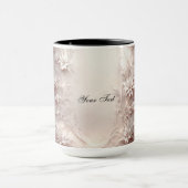 Tasse florale en ivoire blanc (Centre)