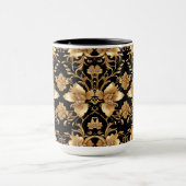 Tasse florale en or (Centre)