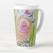 Tasse Florale Latte (Angle droit)