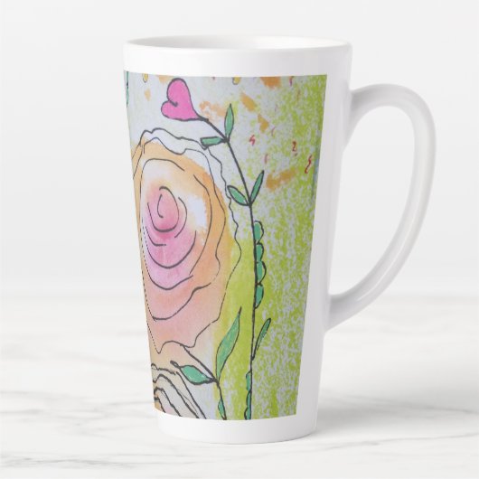 Tasse Florale Latte (Droite)