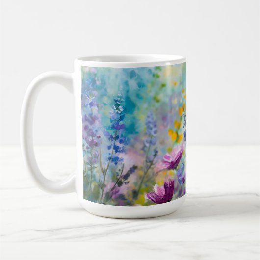 Tasse florale luxuriante (Gauche)