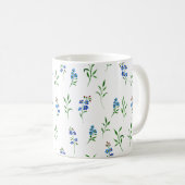 Tasse florale Ne m'oubliez pas (Devant droit)