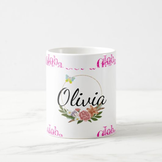 Tasse florale Olivia, décrochez un emploi (Centre)