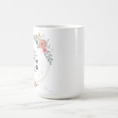 Tasse florale pour maman de chien fière 'Les poils (Centre)