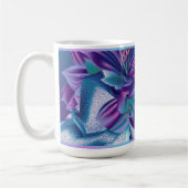 Tasse florale pourpre de motif (Gauche)