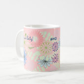 Tasse florale rose de bébé (Devant gauche)