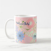 Tasse florale rose de bébé (Gauche)