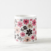 Tasse florale rose et noir (Centre)