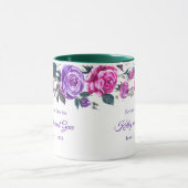 Tasse florale - Sauvegarder la date (Centre)