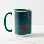 Tasse florale verte (Gauche)