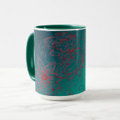 Tasse florale verte (Devant gauche)