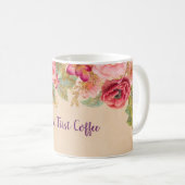 Tasse florale vintage (Devant droit)