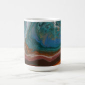 Tasse fluide en agate turquoise et rose (Centre)