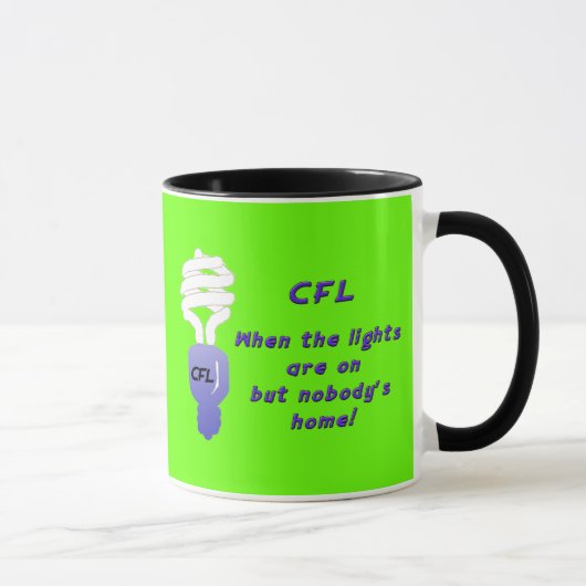 Tasse fluorescente compacte des ampoules (CFL) (Droite)