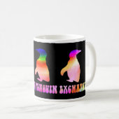 Tasse fluorescente d'échange de pingouin (Devant droit)