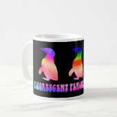 Tasse fluorescente d'échange de pingouin (Devant gauche)