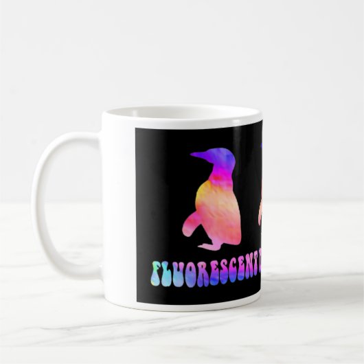 Tasse fluorescente d'échange de pingouin (Gauche)