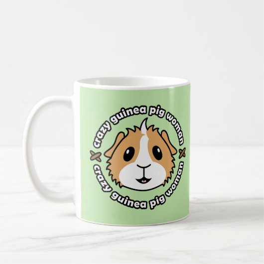 Tasse folle de femme de cobaye (Gauche)