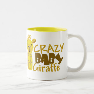 Tasse folle de girafe de bébé