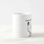 Tasse folle de Madame café de poulet (Centre)