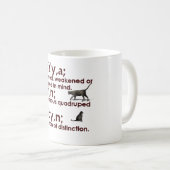 Tasse folle de Madame de chat (Devant droit)