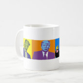 Tasse folle de visages de Donald Trump (Devant gauche)