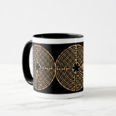 Tasse foncée de chemins de perle de labyrinthe de (Devant gauche)