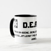 Tasse foncée d'humour de D.E.A.D SME (Devant gauche)