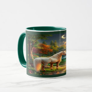 Tasse Forêt Enchantée Licorne Blanche Majestueuse